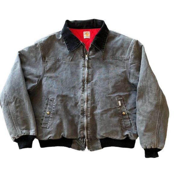Vintage Faded Black Red Carhartt Jacket